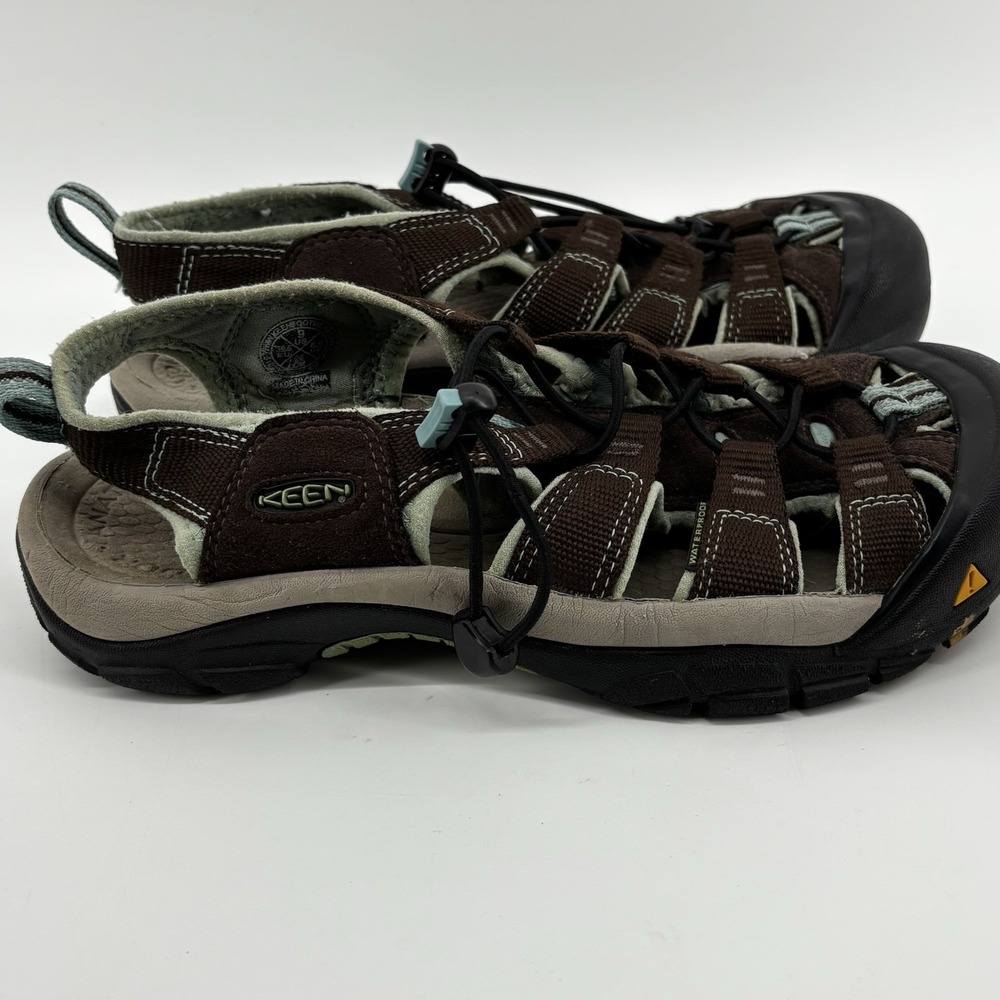 Keen Newport H2 Women's Sandals Brown Aqua Green Trail Fisherman Coastal 9M - Picture 6 of 7